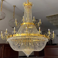 Lustre suspendu de bougie de salon de conception vintage française a mené la lumière de lampe pendante pour le hall d'entrée d'hôtel à la maison
