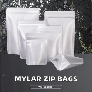 100 Stück Mylar Resealable Bags Zip Lock Verschluss Geruchs sichere PE-Folien verpackungs beutel zur Aufbewahrung von Lebensmitteln - Product Image 5