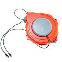 Enrouleur de câble rétractable automatique GX12 mâle-femelle 4 broches 4CX24AWG 20m – Enrouleur de câble d'alimentation GX12 mâle-femelle