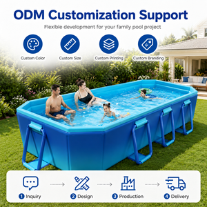Family Non-Inflatable Pool, Hard Shell Portable Outdoor Water Pool for Backyard Garden Sports <strong>Entertainment</strong> Product - Product Image 4