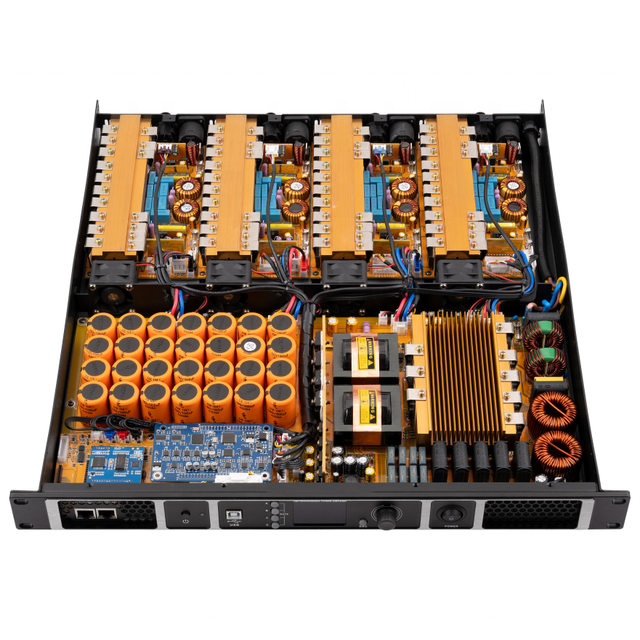 DSP Amp Power Amplifier 1U 4Channel 1500Watts Class TD China Home Professional Sound Amplifier Audio