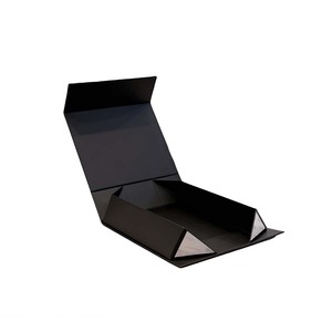 Compre Ahora Cajas <span class=keywords><strong>de</strong></span> Regalo Plegables <span class=keywords><strong>de</strong></span> Cartón <span class=keywords><strong>de</strong></span> Lujo con Cierre Magnético Negro, Cajas con Tapa Abatible Personalizadas al por Mayor, Adecuadas para Pequeñas Empresas - Product Image 2