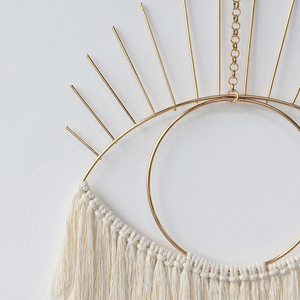 Artilady bohemio <span class=keywords><strong>Mini</strong></span> macramé colgante de pared hecho a mano guardería bebé Decoración habitación tejido ojo atrapasueños <span class=keywords><strong>tapices</strong></span> niñas hogar Metal - Product Image 4