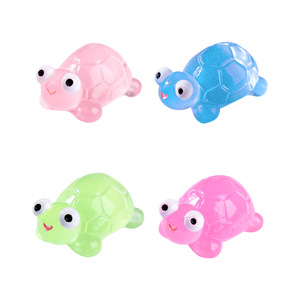 Luminous Miniature Turtles DIY Fish Tank <b>Keychain</b> Blind Box Decoration Accessories Glowing Mini Resin Animals Figurine Ornaments - Product Image 6