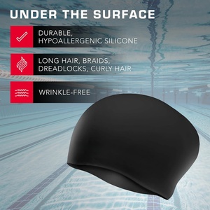El Mejor Gorro de Natación para Mantener el Cabello Seco, con Logotipo Personalizado, de Silicona, sin Costuras, para Competencia - Product Image 3