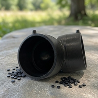 Coudes électrofusionnables à 90 degrés en PEHD PE100 SDR11 DN180 lisses, résistants aux produits chimiques, de haute qualité, vente chaude, directement de l'usine, pour pipelines