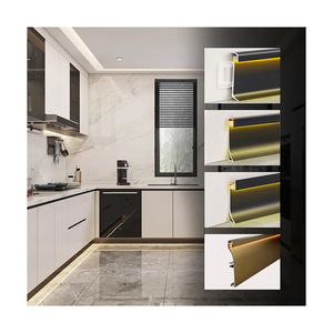 Plinthes de cuisine modernes en alliage d'aluminium de 10 cm/12 cm/15 cm pour armoires de cuisine - Product Image 1