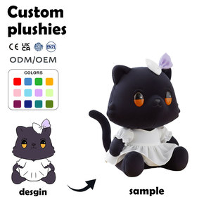 Chat en peluche personnalisé de haute qualité jouets <span class=keywords><strong>animaux</strong></span> personnalisés image corporative cadeaux promotionnels - Product Image 1