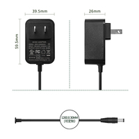 UK US AU EU Plugs 24W Ac Dc 12 v 2a Adaptateur secteur avec alimentation 12 volts Adaptateur à angle droit 5.5mm