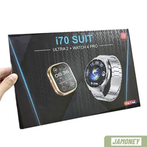 I70 vestito caldo 9 in 1 set Smart Watch 2 orologi 49mm Ultra 2 + orologio 4 Pro schermo rotondo con 7 cinghie i70suit Reloj Smartwatch