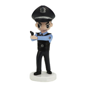 Figura de <span class=keywords><strong>Policía</strong></span> de Resina Artificial Personalizable, Escultura de Anime Inspirada en el Arte para Decoración de Escritorio y Regalo - Product Image 2