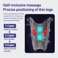 Appareil de massage électrique des jambes sans fil entièrement automatique Airbag à pression d'air compresse chaude Masseur de veau à charge USB