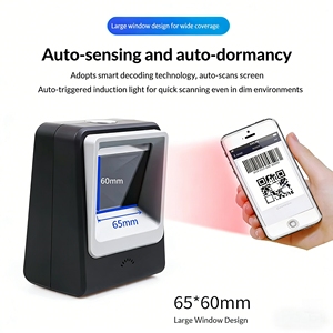 Lecteur de codes-barres 2D de bureau haute précision avec processeur 32 cœurs et détection automatique pour <span class=keywords><strong>caisse</strong></span> de détail et paiement <span class=keywords><strong>mobile</strong></span> - Product Image 4