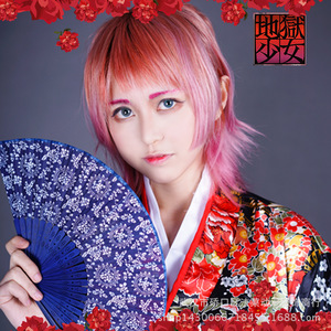 Disfraz de Kimono de Hell Girl Enma Ai para Cosplay, Disfraz de Anime para Mujer, Poliéster, Primavera 2022 - Product Image 1