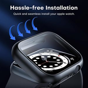 Étui de protection d'écran en électroplaqué pour Apple Watch Series 12 SE 4, coque intégrale pour montre 46MM 42MM 44MM 40MM - Product Image 2