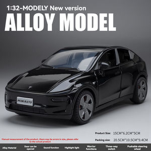 รถโมเดล Tesla Model Y ล้อไดแคสต์ใหม่ ขนาด 1:32 ผลิตจากโลหะผสม พร้อมเสียงและไฟ เปิดประตูได้ ของขวัญสะสม ของเล่นรถยนต์สำหรับเด็กผู้ชาย - Product Image 5