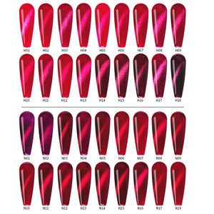 2024 esmalte de Gel de colores brillantes UV para uñas inodoro <span class=keywords><strong>y</strong></span> de larga duración semipermanente en colores rojos efectos de ojo de gato - Product Image 2