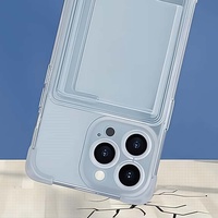 Vente en gros 2025 transparent antichoc TPU couverture de téléphone portable pour iPhone 16 Pro Max portefeuille fonctionnalité bon marché couvre