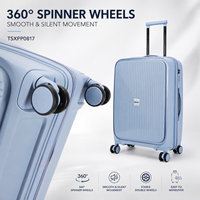 Ensemble de valises rigides OMASKA Custom Spinner à 4 roues, 20, 24 et 28 pouces, résistantes à l'eau, en PP, pour voyages d'affaires