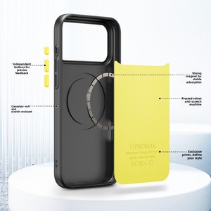 Étui de téléphone portable magnétique en TPU avec motif à pois en relief <span class=keywords><strong>officiel</strong></span> pour 17 Pro Max avec design à bosses rondes - Product Image 4