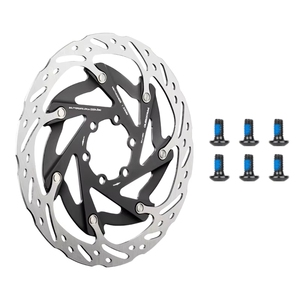 Rotor de Freio a Disco Ultralight Promend 160 em Alumínio com Seis Parafusos, Bloqueio Central, Resfriamento Rápido e Espessamento Flutuante para Estrada - Product Image 3