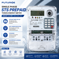 Meter Listrik Prabayar STS Satu Fasa dengan Layar LCD dan Keypad, Komunikasi Nirkabel RF/LoRa, Kompatibel dengan Sistem AMR AMI Vending