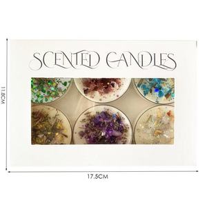 6 Coffrets Cadeaux Contenant des Bougies Parfumées avec des Fleurs Séchées Pailletées, Idéal pour la Saint-Valentin et les Cadeaux d'Anniversaire - Product Image 4