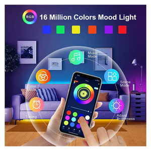 Controlador inteligente RGB Smd5050 para fiesta, tira de <span class=keywords><strong>luces</strong></span> <span class=keywords><strong>LED</strong></span> con <span class=keywords><strong>Wifi</strong></span>, Bluetooth, <span class=keywords><strong>Alexa</strong></span>, Google Home, Tuya, precio de fábrica - Product Image 4