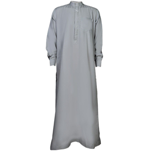 Traditional Muslim Men Thobe Elegant Arabic Robe <b>Long</b> Sleeve Jubba Breathable Fabric OEM ODM Bulk Manufacturing Service - Product Image 4