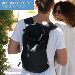 Anti Theft Waterproof Backpack with Combination Lock Roll Top Lightweight Drawstring <b>Bag</b> Secure Pocket for Beach Travel Gym - Product Image 6