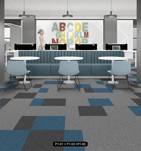 Losetas de PVC Ecológicas, Ignífugas y Coloridas para Uso Comercial y Doméstico, Cuadradas, Decorativas, para Dormitorio, Oficina - Product Image 4