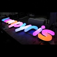 Panneau lumineux 3d Led en acier inoxydable avec lettres de canal rétroéclairées Panneau d'affichage personnalisé Publicité extérieure Logo mural Signalisation