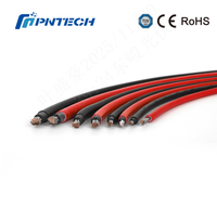 Cable Solar PNtech H1Z2Z2-K 1*4mm², Conductor de Cobre Negro y Rojo, Aislamiento XLPO, IP66, 1/1.5KV DC, 500m, Conector de Energía