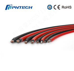 PNtech H1Z2Z2-K 1*4mm² Black Red Copper Conductor XLPO Insulation IP66 1/1.5KV <b>DC</b> Solar <b>Cable</b> 500m <b>Power</b> Connector - Product Image 3