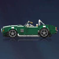 Mould King 10228 1198 Pièces, Série Voiture, Cobra, Modèle de Voiture Vintage à Construire, Blocs de Construction Techniques, Jouets Éducatifs, Cadeau de Fêtes