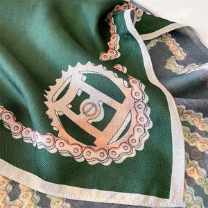 มาใหม่ล่าสุดหัวคอผ้าพันคอสแควร์แฟชั่นแบรนด์หรูผ้าขนสัตว์ผ้าไหมผ้าพันคอผม Bandanas มุสลิมตกแต่งฮิญาบผ้าพันคอผู้หญิง - Product Image 6