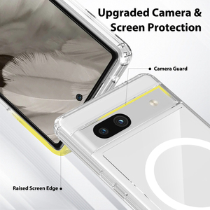 Coque de téléphone transparente transparente antichoc couverture mobile magnétique de haute qualité coque de téléphone portable en acrylique pour Google <span class=keywords><strong>Pixel</strong></span> 7A - Product Image 2