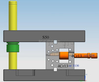 Máquina de moldeo por inyección y soplado de alta eficiencia IBM45 que procesa plástico HDPE PVC PE EVA PP con componentes de PLC de motor central