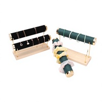 Présentoir à bijoux en bois fait main, design classique et original, personnalisé, pour bracelets et colliers