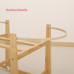 Support de berceau Moses <span class=keywords><strong>en</strong></span> bois massif moderne pour chambre à coucher et salon - Product Image 4