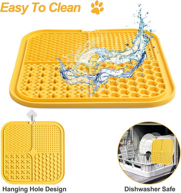 Easy to Clean Licking Mat Distraction Toy for Pet Bathing Grooming Dog Treat Lick Mat Cat Lick Pad Slow Feeding Pad