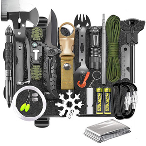 Kit d'outils <span class=keywords><strong>de</strong></span> survie multifonctionnel léger pour hommes - Équipement <span class=keywords><strong>de</strong></span> plein air et kit <span class=keywords><strong>flocon</strong></span> <span class=keywords><strong>de</strong></span> <span class=keywords><strong>neige</strong></span> - Product Image 1