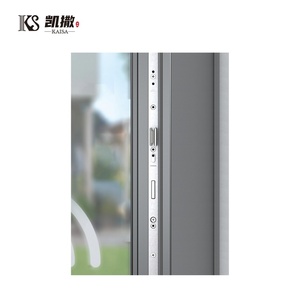 Portes d'entrée principales extérieures modernes en fer forgé, portes d'entrée sécurisées en aluminium pour maison - Product Image 4