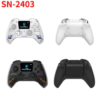Control de Juego Inalámbrico BT Personalizado de Fábrica para Switch, IOS, PC, P4 con Joystick con Sensor Hall y Pantalla LCD