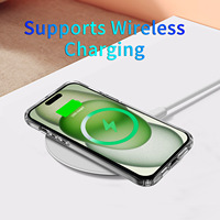 Acrylique Transparent Dur PC Téléphone étui pour iphone 15 Plus 4 Coin Antichoc Housse De Protection pour iphone 14 13 12 11 16 Pro Max