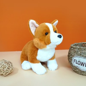 Ventes en gros OEM Jouets en peluche <span class=keywords><strong>Corgi</strong></span> réalistes Jouets en peluche mignons pour chiens Compagnons de compagnie Poupées personnalisées Chiots réalistes pour enfants - Product Image 1