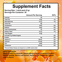 Protéine de lactosérum claire aromatisée aux fruits, 30 g, riche en protéines, faible en calories, complément alimentaire pour la croissance musculaire, boisson pour la récupération physique des adultes