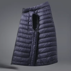 Gilet en duvet de canard blanc unisexe pour l'automne et l'hiver, imperméable, coupe-vent, gilet d'extérieur respectueux de l'environnement - Product Image 4
