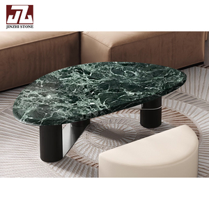 Bàn cà phê hiện đại với đầu đá cẩm thạch cho khách sạn gia đình hoặc căn hộ cho văn phòng ăn đồ nội thất phòng khách - Product Image 3