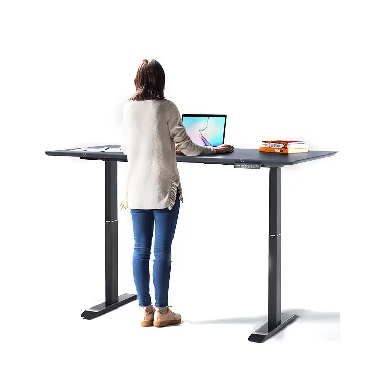 Mesas motorizadas para computador, armação para escritório em casa, para sentar-se, altura ajustável, coluna de mesa inteligente elétrica